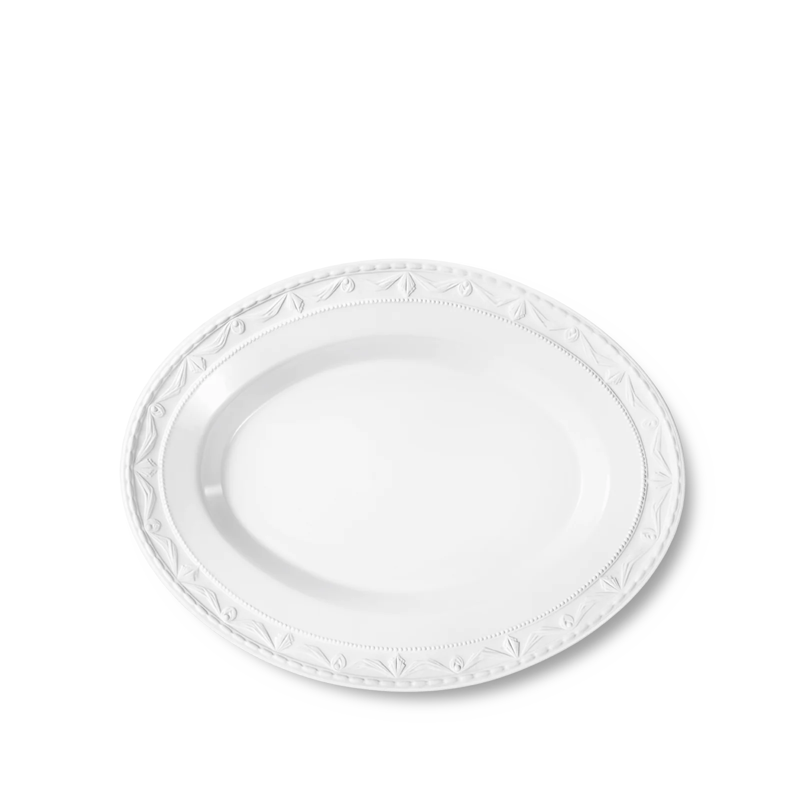 BLANC NOUVEAU Platte oval, klein