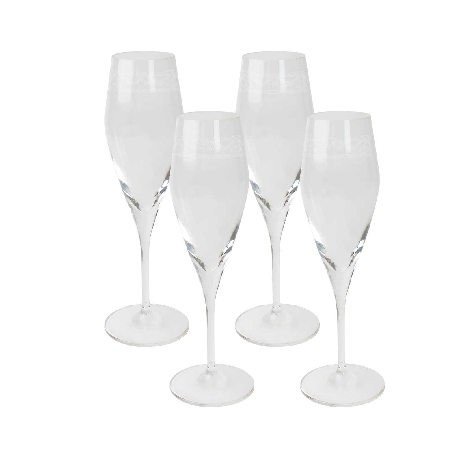 KURLAND KPM Champagnerglas, 4er Set
