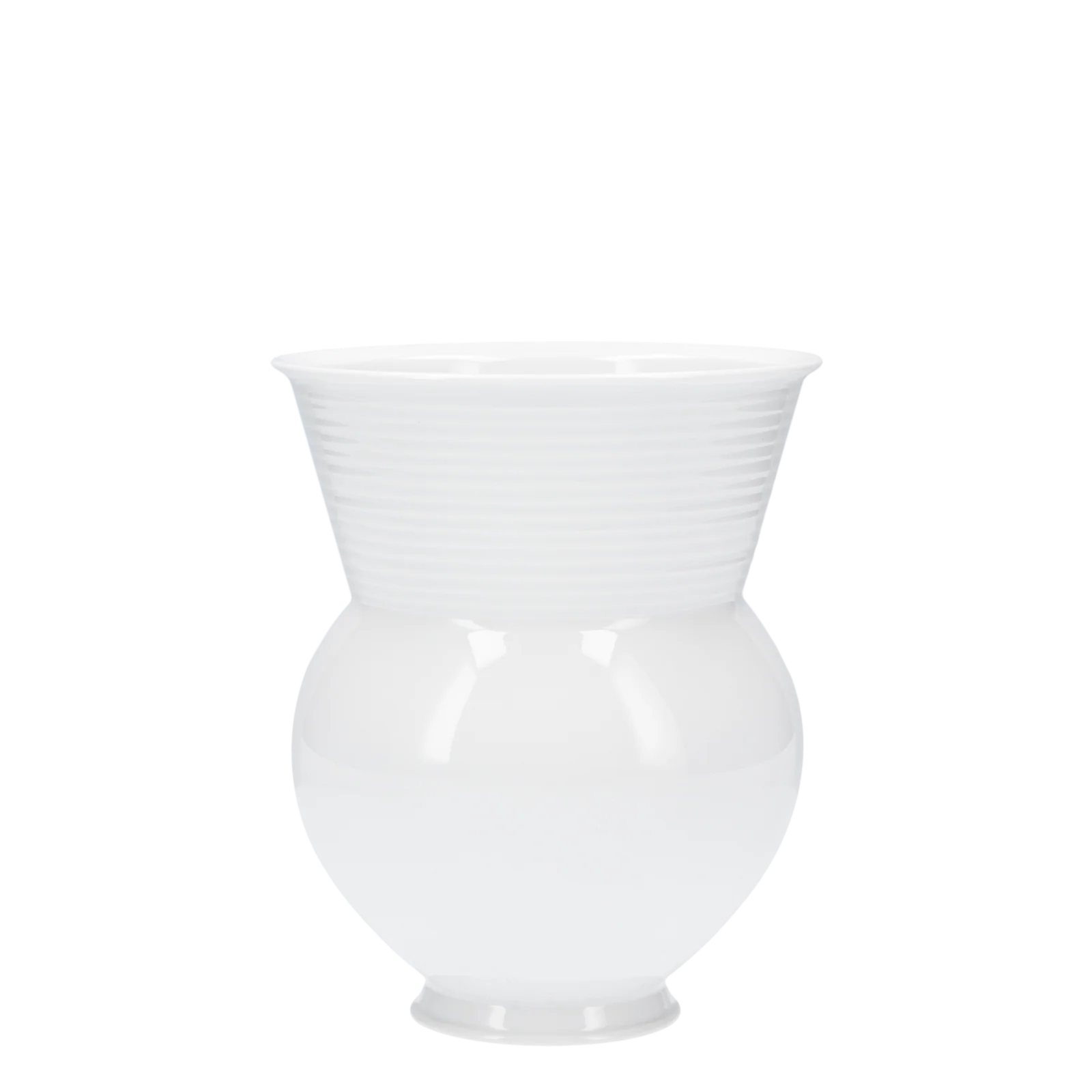 Vase HALLE mit gerilltem Hals
